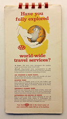 AAA Triptik Vintage Map Book 1960 Washington DC – Hagerstown Md
