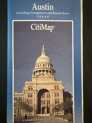 AAA Members Citimap Of Austin Texas Including Georgetown And Round Rock.