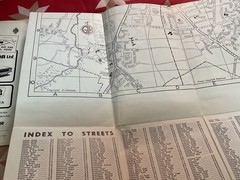 Scarce Early Vintage Map,tourist Cycling , Cambridge