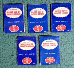 Set of 5 Master Map of Greater London