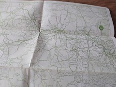 NRMA Western Slopes And Southern Tablelands District, Vintage paper folded map