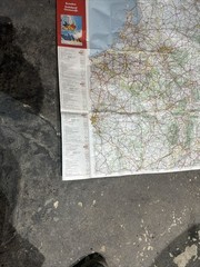 vintage Michelin Map 987 featuring Germany, Austria, and Benelux Ref Bb6