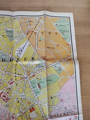 Map of Brussels and Sightseeing (R De Rouck, 1st edition) Pre-1944