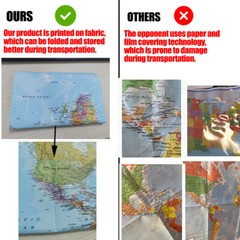 Map of The World Wall Chart Home Mural Office Print Art Poster Decor 61x91cm