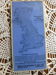 BARTHOLOMEWS REVISED “HALF INCH” CONTOURED MAP OXFORD No 14 1950