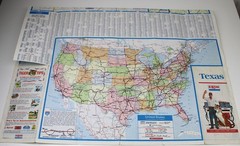 EXXON Texas United States Road Map Dallas Houston Austin Galveston 1977 Beaumont