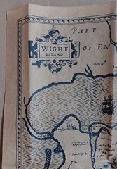 Old Map of Isle of Wight 1610, No.371a • Authentic Replica Map • Porter Prints.