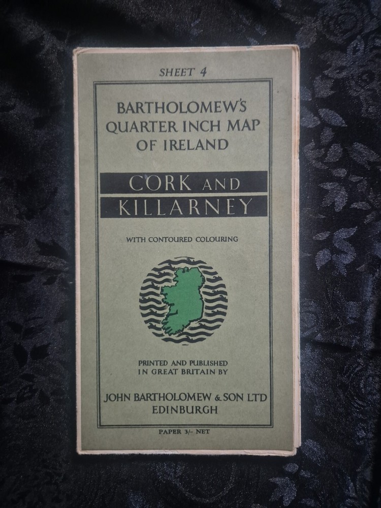 Bartholomew’s Quarter Inch Map of Ireland – Sheet 4 Cork and Killarney