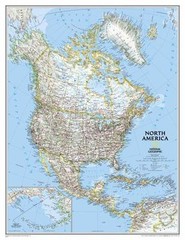 National Geographic: North America Classic Enlarged Wa- map, 9780792250180, Maps