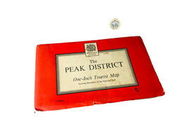 Map The Peak District One Inch Tourist Map Vintage ra