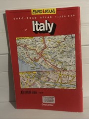 ITALY Euro Road Atlas GeoCenter Full Size 2001 Soft cover