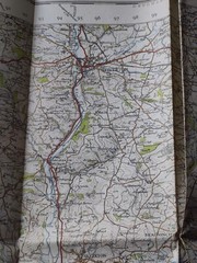 Vintage 1946 Ordnance Survey – One Inch Paper Map of Exeter – Sheet 176 (O5)