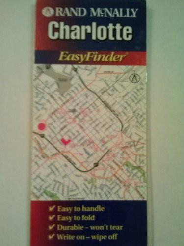 RAND MCNALLY CHARLOTTE EASYFINDER MAP **Mint Condition**