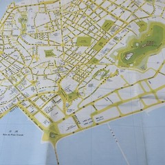 1985 Map of Macau & Zhuhai 34″ x 23″