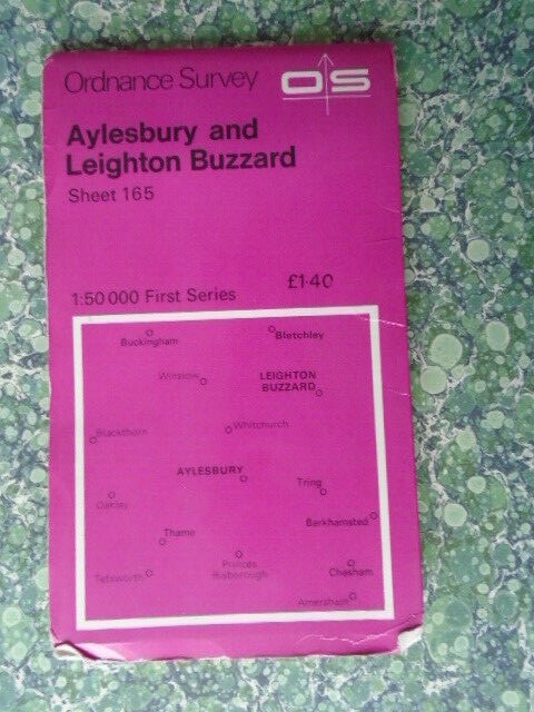 OS Ordnance Survey First Series Sheet Map 165 Aylesbury 1974 0162G