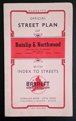 Barnett’s Street Plan of Ruislip & Northwood, Middlesex with Index to Streets.