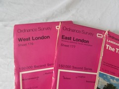 3 x O S landranger maps