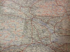 Vintage original Scottish ‘Motoring and Hiking’ map