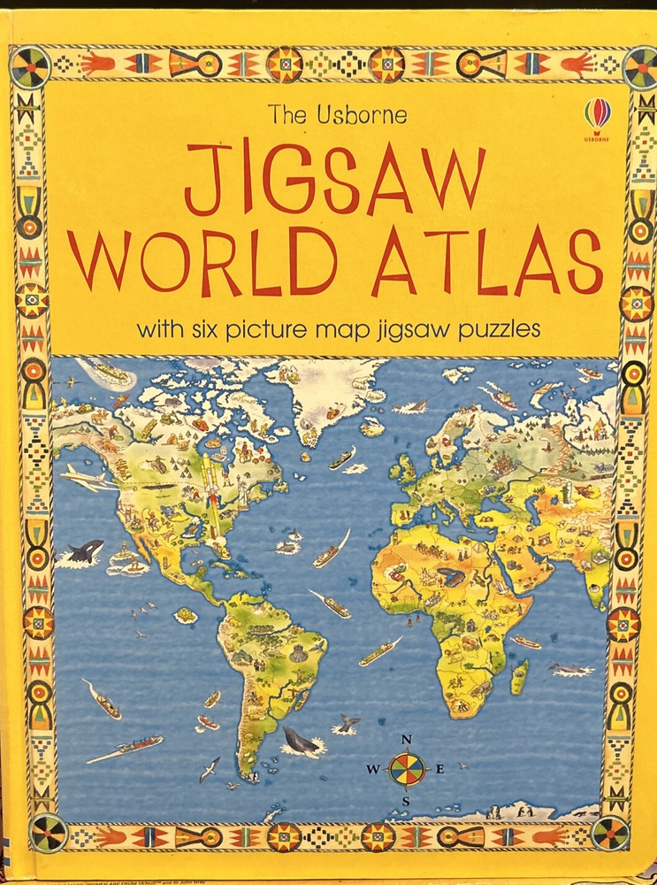 The Usborne Jigsaw World Atlas by Colin King (hardcover, 2003)