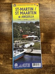 ITMB Anguilla St Martin St Maarten Folded Travel Map 2019 Caribbean 1st Ed