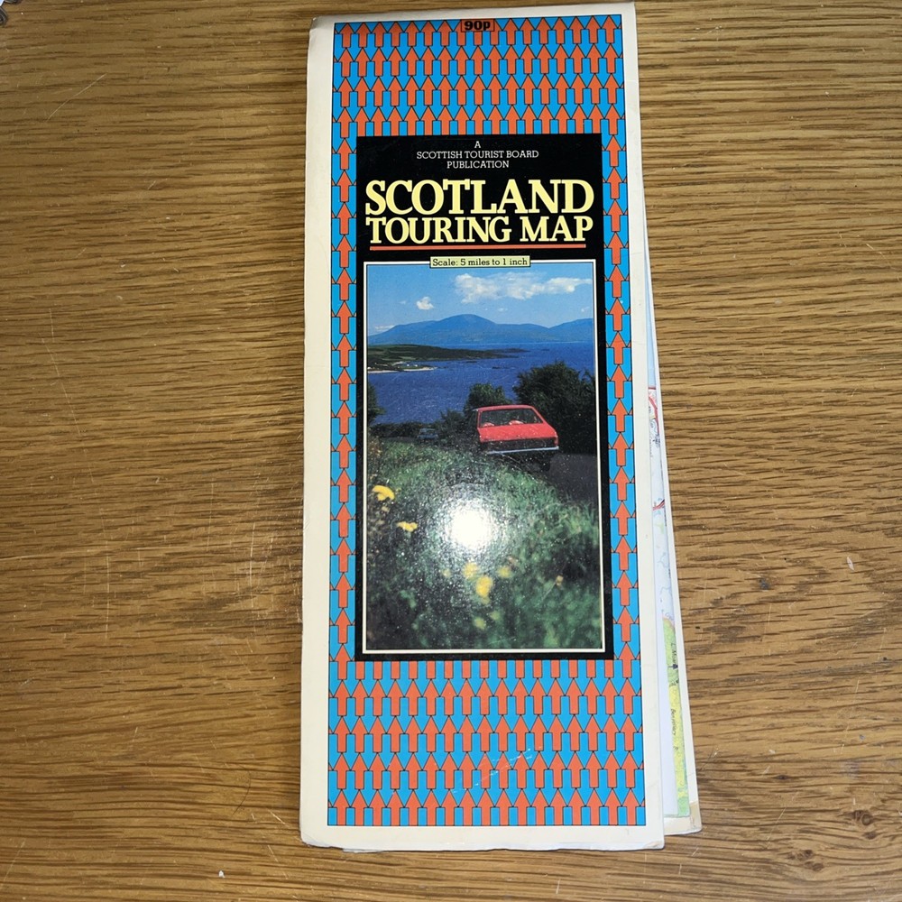 Vintage Scotland Touring Map 1981 Map