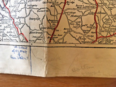 Geographia Up-to-date Folding Road Map 25 miles around Manchester Liverpool 1930