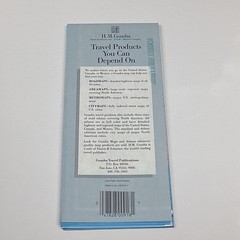 H.M. Gousha Norfolk Hampton City Map Folded Travel Map