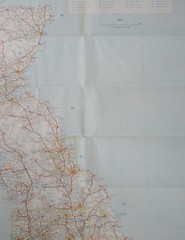 AA Map: Throughroutes to and from Dover (1981).
