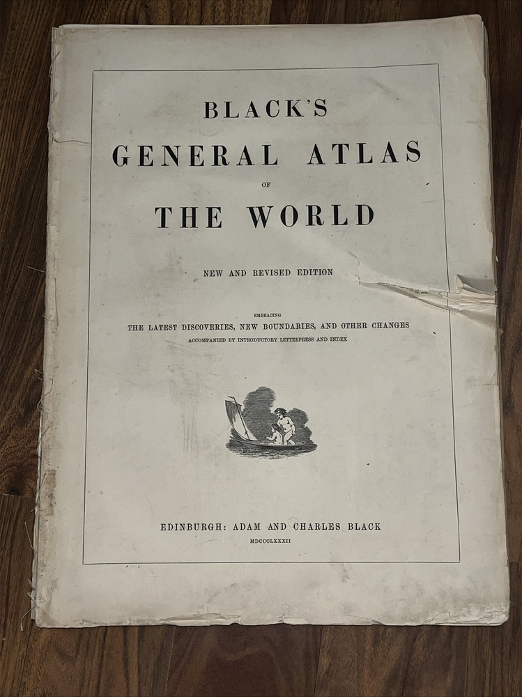 1882 Black’s General Atlas Of The World. New And Revised Edition