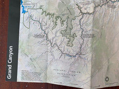 Grand Canyon Map Arizona National Park Service 2001