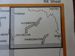 OS MAP LAKE DISTRICT HAWESWATER ULLSWATER SHAP PATTERDALE GLENRIDDING POOLEY BRI
