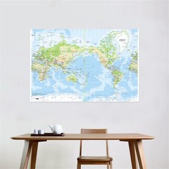 7x5ft 5x3ft Map of the World Geography With City Poster Backdrop Prints Decor