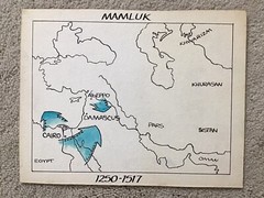 Lot of 10 Ancient Empires Iranian Arab Mongol Hand-Drawn 9″ x 7″ Cardboard Maps