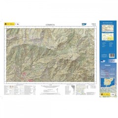 Spain map 1040-IV (1040-4): Competa hiking walking topogaphic 1:25K