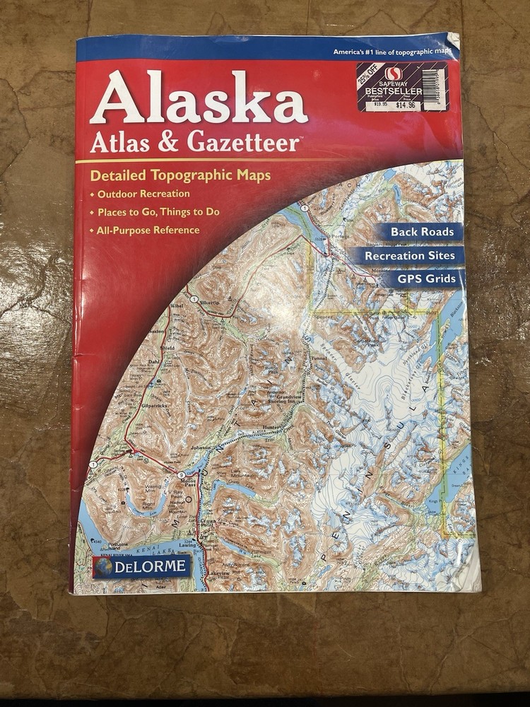 Vtg Atlas and Gazetteer Ser Alaska by DeLorme Map Staff (2001, Trade Paperback)
