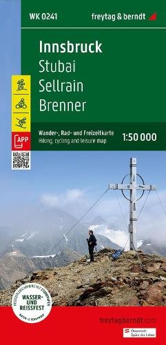 Freytag-Berndt Innsbruck – Stubai, Sellrain, Brenner (Map)