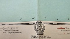 Vintage Bartholomews Quarter Inch Cloth Map, Sheet 23, Plymouth-Lands End, 1954