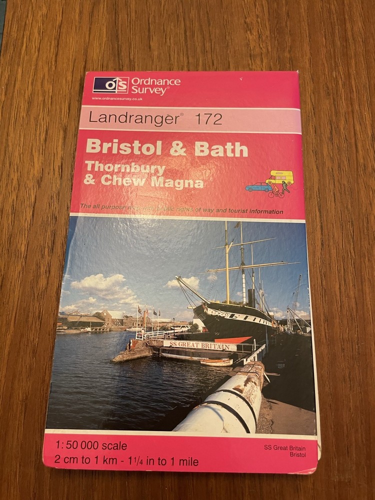 Bristol And Bath Thornbury Chew Magna Landranger 172 2000
