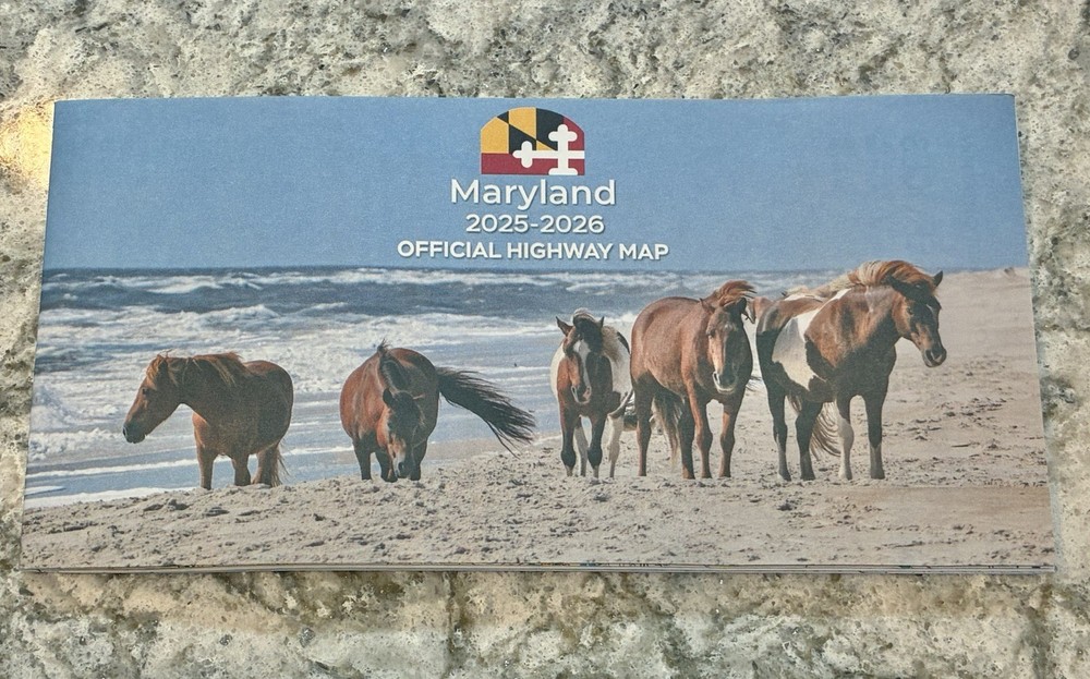 NEW Maryland Map – Road Highway 2025-2026