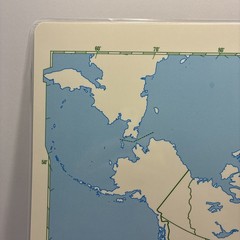 17″ x 22″ Rand McNally Markable Map of North America Two-Sided Pre-owned