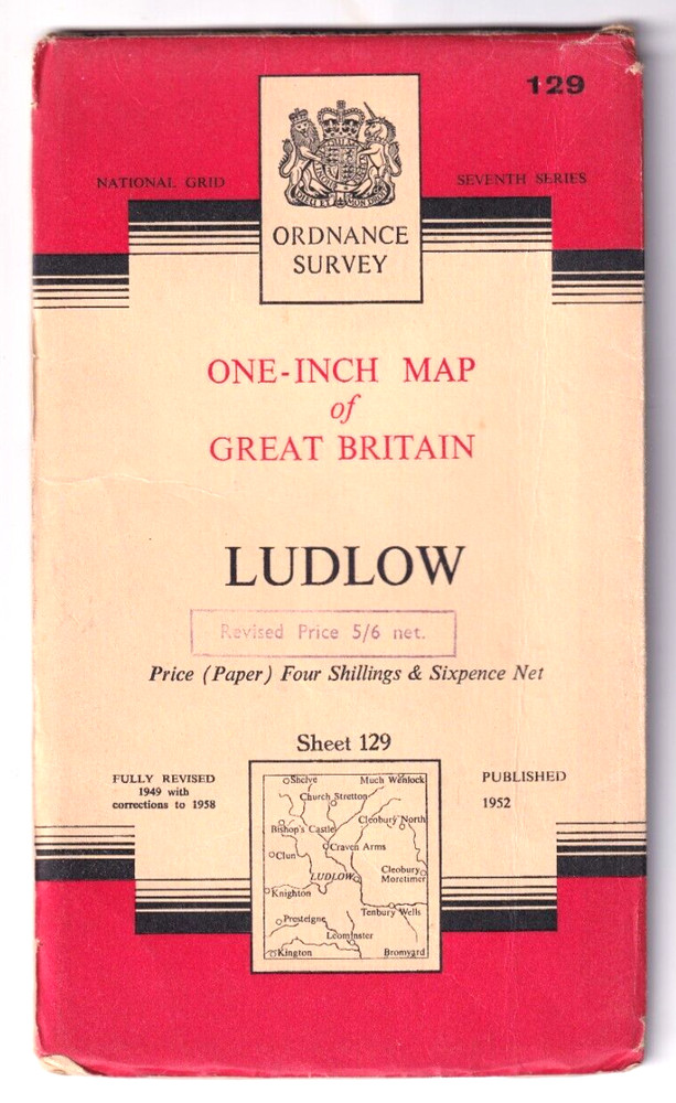 LUDLOW – Ordnance Survey One Inch Map (Seventh series)