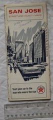 1966 Texaco map – San Jose – street and vicinity maps