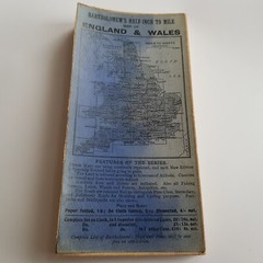 Surrey Bartholomews Ordinance Survey Map foldout Sheet 30 British 1/2″ vintage