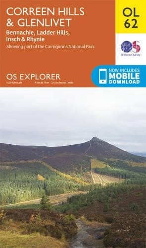 Correen Hills & Glenlivet, Bennachie & Ladder Hills, Insch & Rhynie (Map)