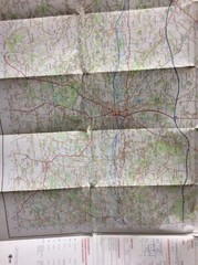 OS Ordnance Survey Landranger Map Sheet 174 Newbury & Wantage 1974 Used Map