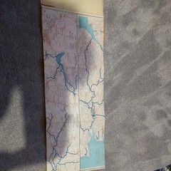 Stanford’s Inland Cruising England vintage 1965 (8 Miles – 1 inch)