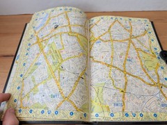 London Electricity Board A-Z Leather bound Vintage Geographer’s Guide Hardback
