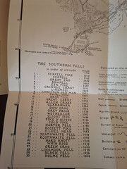 Wainwright Maps of the Lakeland Fells by Alfred Wainwright – Southern Fells.