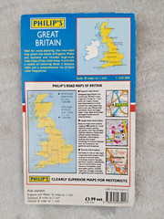 Philip’s Road Map of Great Btiain 1991 edition Scale 1:625000