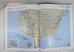 HAMMOND ATLAS of the WORLD 1995 Hardcover Book 303p 14.25×11